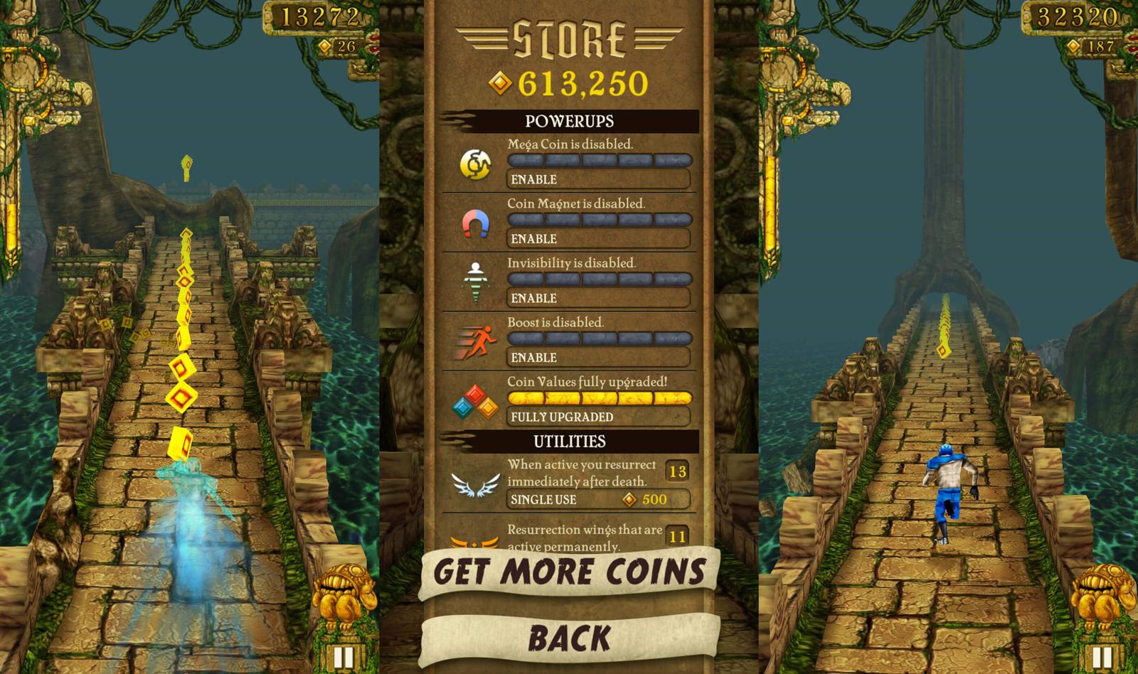 手机逃跑游戏《神庙逃亡》无限金币 - 项目资源网